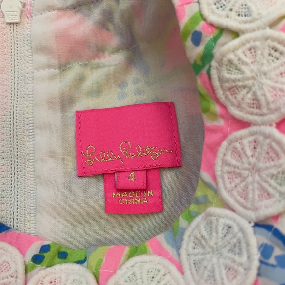 Lilly Pulitzer lemon shift dress size 4 - Picture 4 of 4